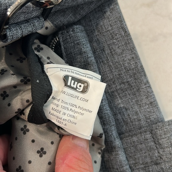 Lug Romper 2 Convertible Tote Crossbody Bag Black w/Grey Accents BNWOT - Picture 10 of 14